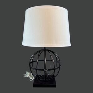 Victoria Hagan Perfect Pieces Rare Modernist Cubed Glass Table Lamp + Shade